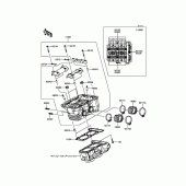 Схема вузла: Головка циліндра для Kawasaki EX300 Ninja 300 ABS