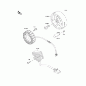 Схема вузла: Генератор для Kawasaki EX500 GPZ500S