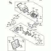 Схема вузла: Taillight(s) для Kawasaki VN1500 VN-15