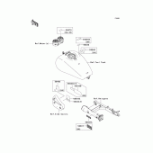 Схема вузла: Інформаційні наклейки для Kawasaki VN1600 Vulcan 1600 Mean Streak