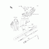 Схема вузла: Троси для Kawasaki KLX140 KLX140