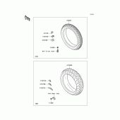 Схема вузла: Шини для Kawasaki VN900 Vulcan 900 Custom