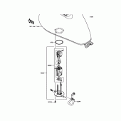Схема вузла: Паливний насос для Kawasaki VN900 Vulcan 900 Classic