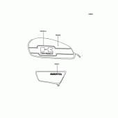 Схема вузла: Наклейки (Зелений BJ250-F2/F3) для Kawasaki BJ250 250TR