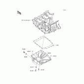 Схема узла: Oil pan для Kawasaki ZX600 Ninja ZX-6R
