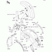 Схема узла: Fenders(1/2) для Kawasaki VN2000 VN2000 Classic