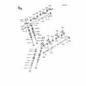 Схема вузла: Клапани для Kawasaki ZX600 GPX600R