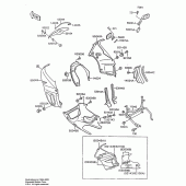 Схема узла: Облицовочные элементы для Kawasaki ZX600 Ninja 600R