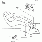 Схема узла: Сиденье для Kawasaki VN1500 VN-15 SE