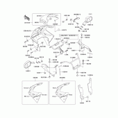 Схема вузла: Cowling(1/2)(zx900-b1) для Kawasaki ZX900 Ninja ZX-9R