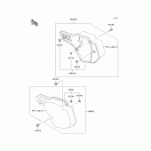 Схема вузла: Side covers для Kawasaki KX500
