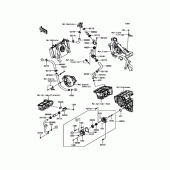 Схема вузла: Патрубки системи охолодження для Kawasaki ER250 Z250 ABS