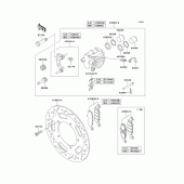 Схема узла: Передний тормоз для Kawasaki VN1600 Vulcan 1600 Classic