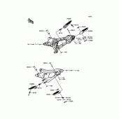 Схема вузла: Підніжки для Kawasaki ZR800 Z800