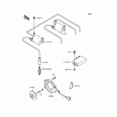 Схема вузла: Котушка запалювання для Kawasaki ZR400 Zephyr X