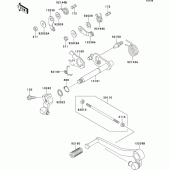 Схема вузла: Перемикач передач для Kawasaki ZX1100 GPZ1100