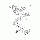 Схема узла: Переключатель передач для Kawasaki KLE650 Versys 650