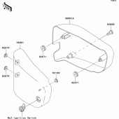 Схема вузла: Side covers для Kawasaki VN1500 VN1500 Drifter