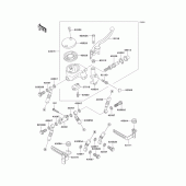 Схема вузла: Передній гальмівний циліндр для Kawasaki VN1500 Vulcan 1500 Nomad Fi
