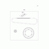 Схема вузла: Chain kit для Kawasaki KX125