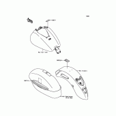 Схема вузла: Інформаційні наклейки для Kawasaki VN1700 Vulcan 1700 Nomad ABS