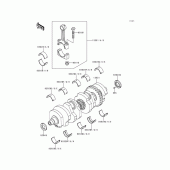 Схема вузла: Колінчастий вал для Kawasaki ZG1200 Voyager XII