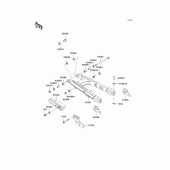 Схема узла: Задний рычаг (Маятник) для Kawasaki KL250 KLR250