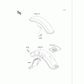 Схема вузла: Крило для Kawasaki VN750 Vulcan 750