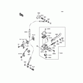 Схема узла: Передний тормозной цилиндр для Kawasaki KLX250 D-Tracker X