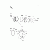 Схема узла: Воздушный фильтр для Kawasaki KX125