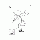 Схема вузла: Переднє крило для Kawasaki ZX1000 Ninja ZX-10R ABS