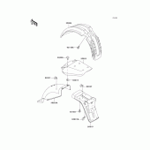 Схема узла: Крыло для Kawasaki KL650 KLR650
