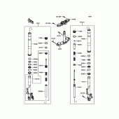 Схема узла: Вилка передней оси для Kawasaki ZR800 Z800 ABS