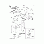 Схема вузла: Електроустаткування для Kawasaki VN1500 Vulcan 1500 Classic