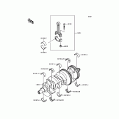 Схема вузла: Колінчастий вал для Kawasaki ZR1000 Z1000 ABS