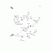 Схема узла: Переключатель передач для Kawasaki KX250/ KX252 KX250F