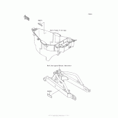 Схема вузла: Інформаційні наклейки для Kawasaki AX125 Fury 125R