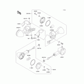 Схема вузла: Поворотники для Kawasaki EN500 Vulcan 500 LTD