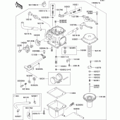 Схема вузла: Carburetor(1/2) для Kawasaki BN125 Eliminator