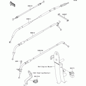Схема вузла: Троси для Kawasaki ZR1000 Z1000