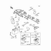 Схема вузла: Електроустаткування для Kawasaki BJ250 Estrella