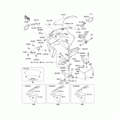 Схема вузла: Cowling(zx900-e1) для Kawasaki ZX900 Ninja ZX-9R