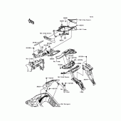 Схема узла: Заднее крыло для Kawasaki ZX600 Ninja ZX-6R