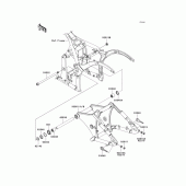 Схема узла: Задний рычаг (Маятник) для Kawasaki VN900 Vulcan 900 Classic LT