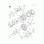 Схема вузла: Clutch(r1-r3) для Kawasaki VN1500 Vulcan 1500 Drifter