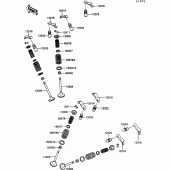 Схема вузла: Клапан для Kawasaki VN750 VN750 Twin