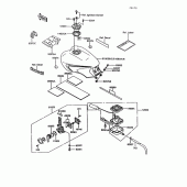 Схема вузла: Паливний бак(1/2) для Kawasaki ZG1000 Concours