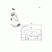 Схема вузла: Аксесуари (Low Seat) для Kawasaki KLE300 Versys-X 300 ABS