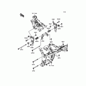 Схема вузла: Кріплення для Kawasaki ER250 Z250 ABS