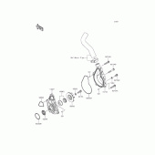 Схема вузла: Водяний помпа для Kawasaki EX400 Ninja 400R ABS